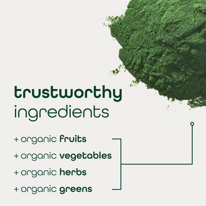 Zena Nutrition Organic Super Greens Powder 30 Drink Mix Packets